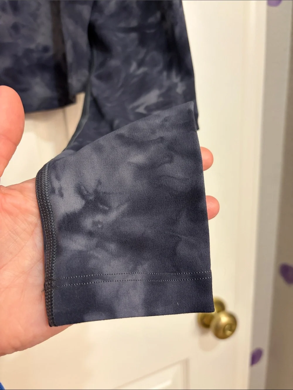 049. Lululemon All Aligned Mock Neck Long Sleeve Shirt Diamond Dye
